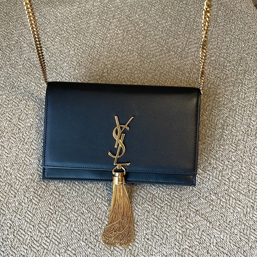 SAINT LAURENT MONOGRAM KATE CHAIN WALLET WITH TASSEL IN SMOOTH CALFSKIN - Picture 3 of 13
